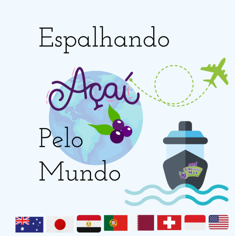 Exportação de Açaí Orgânico Itapetininga - Exportação de Açaí Congelado